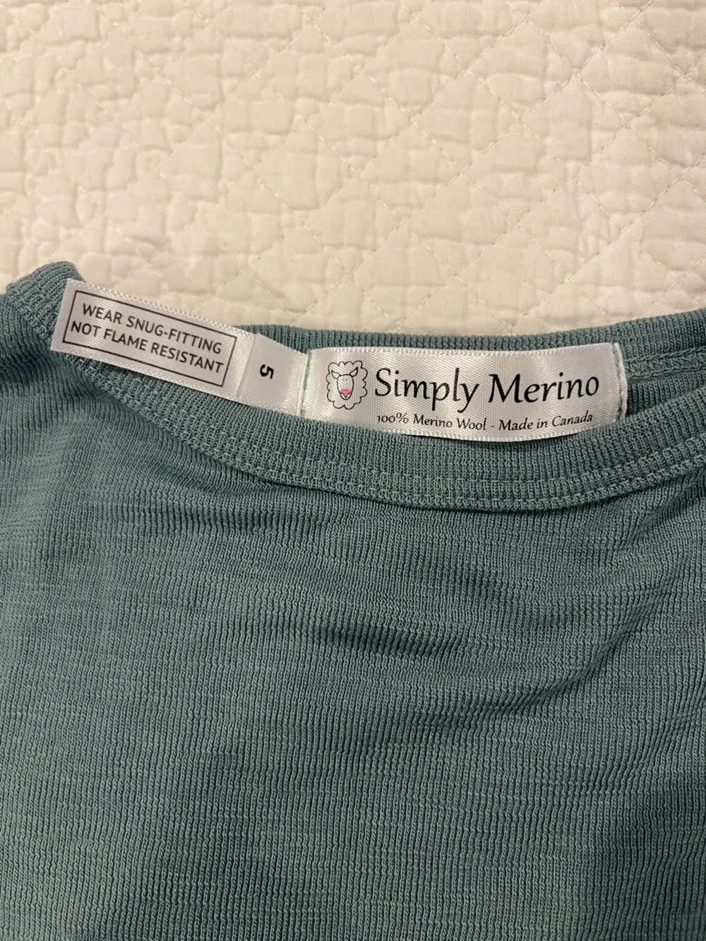 Simply Merino 100% Wool Long-Sleeve Thermal Top Base Layer Canada Breathable Sz5